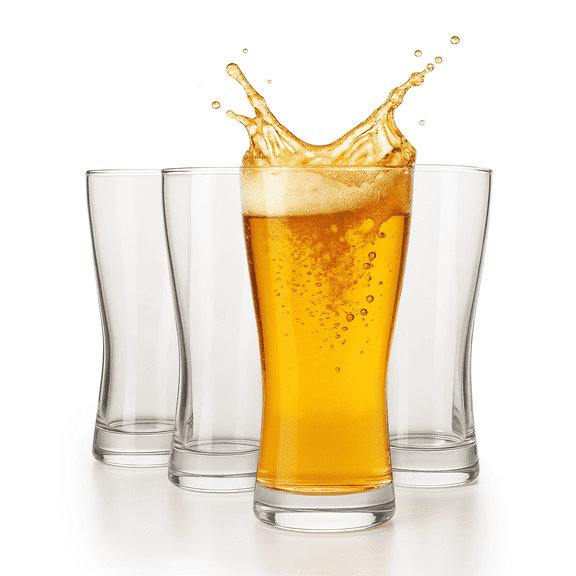 Ksestor Beer Flight Glasses Set of 4 – Small 7 OZ – Beer Tasting Glasses