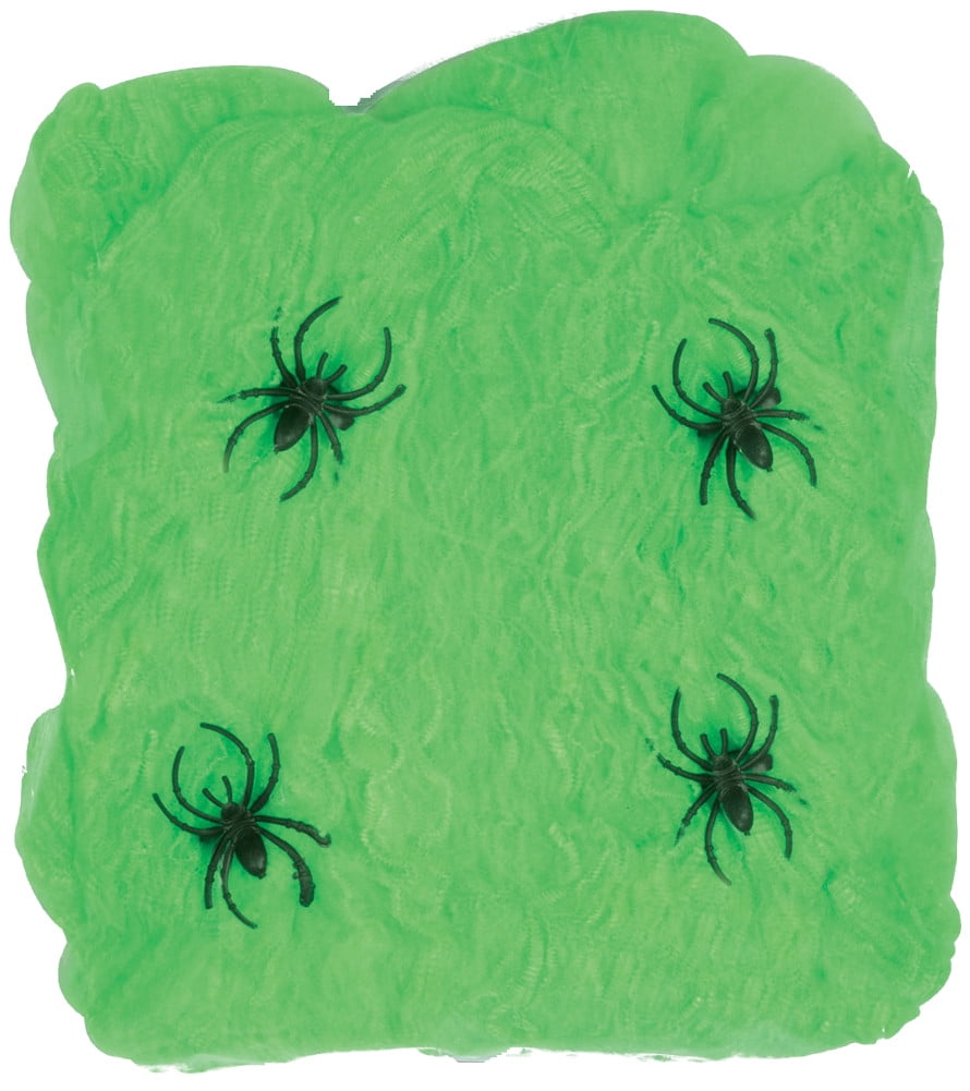 Beistle Flame Retardant Giant Spider Web Slime Green 10 5 Pack 00553 SG