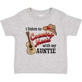 thumbnail image 3 of Inktastic I Listen to Country Music with My Auntie Guitar and Hat Boys or Girls Baby T-Shirt, 3 of 5
