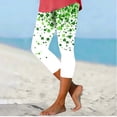 thumbnail image 5 of Haivin Women's Yoga Capris with St. Patrick's Day All-Over Print, Casual and Stylish, Ideal for Fitness and Daily Wear, 5 of 5