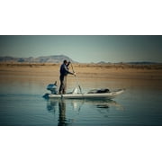 Sea Eagle 437ps PaddleSki Inflatable 1-2 Person Catamaran Boat – Paddle, Motor, Fish, or Sail – 4-in-1 Inflatable Watercraft – Self Bailing - Start Up Package