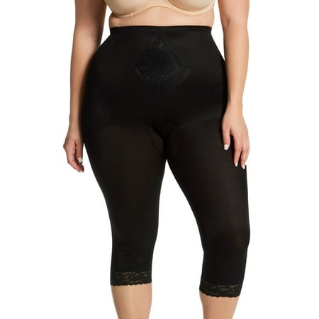 

Women s Rago 6265X Plus Diet Minded Capri Pant Liner (Black 9X)