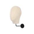 thumbnail image 3 of Gazechimp Wall Mount Mannequin Head Cap Hat Display Rack for Ornament Decoration Store Beige Linen, 3 of 8
