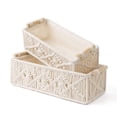 thumbnail image 2 of Macrame Storage Baskets, Stylish Home Decor For Bathroom Living Room, Decorative Storage Boxes With Wood Handles, Multipurpose Storage Gift Basket Option (Set Of 2), 2 of 5
