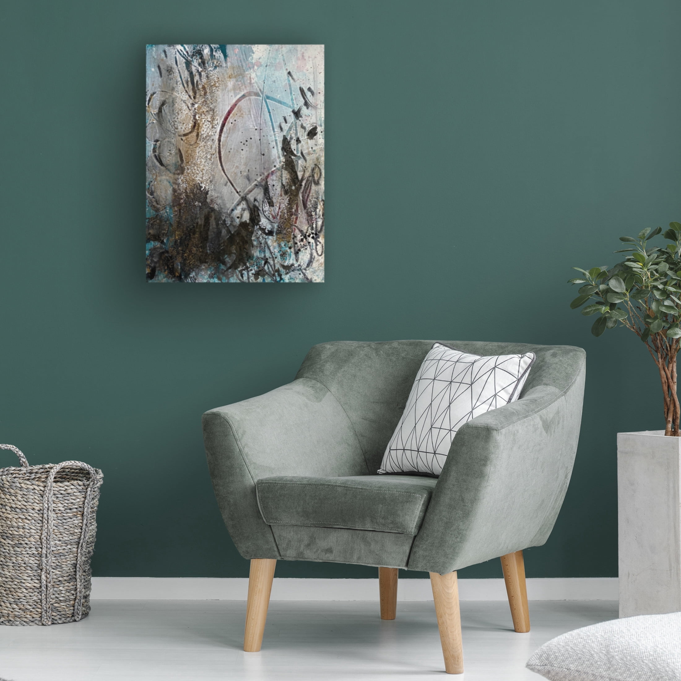 Canvas Wall Art - Deb Chaney 'Afx O' Wall Art for Living Room, Bedroom, or Office Décor by Trademark Fine Art - 24 x 32 Inches