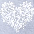 thumbnail image 2 of CafePress - Skullheart - Cute Infant Baby Football Bodysuit, 2 of 3