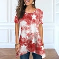 thumbnail image 5 of Birdeem Mode Femmes Été T-Shirt Imprimé Ample Col Rond Manches Courtes Blouse Décontractée, 5 of 5