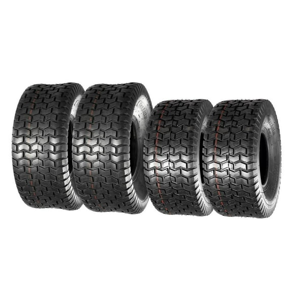 MaxAuto 15x6-6 Front & 20x8-8 Rear Tires for Lawn Garden Mower Tractor 4PR Tubeless