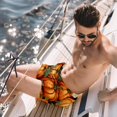 thumbnail image 2 of luoweisi Men's Beach Shorts Quick Dry Swim Trunks with Mesh Lining Thanksgiving Pumpkin M, 2 of 5