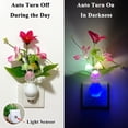 thumbnail image 4 of Luz nocturna enchufable con sensor de luz automático, luz nocturna LED RGB con forma de seta, lámpara de flores con base de pared, luz nocturna de energía de 1W para guardería, 4 of 5