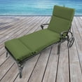 thumbnail image 2 of Jordan Manufacturing 72" x 22" Green Solid Outdoor Chaise Lounge Cushion with Ties and Loop, 2 of 11