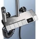 thumbnail image 2 of Grey Piano Key Shower Set Bathroom High Pressure Rainfall Brass Shower System Digital Bathtub Faucet Full Kit Temperature Shower My Lux Decor Round, 2 of 32