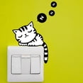 thumbnail image 4 of VONKY Cute Cat Switch Wall Stickers DIY Funny Home Bedroom Sticker, 4 of 8