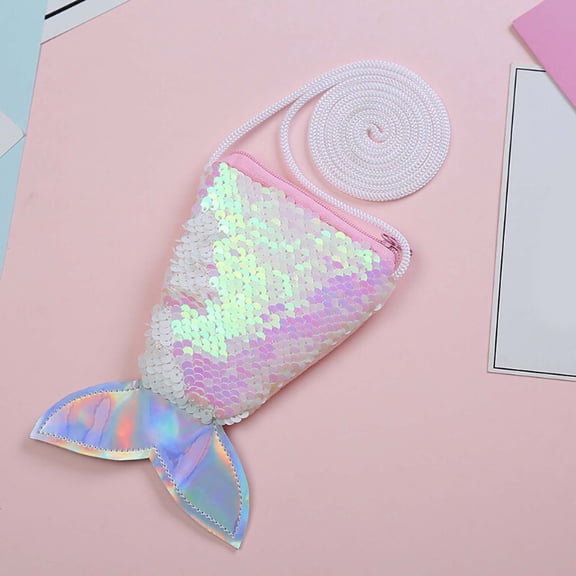 Cadorn Sequins Coin Purse with Wristlet Strap - Blue Portable Wallet for Women, Fashionable Accessory for Everyday Use, Travel and Shopping