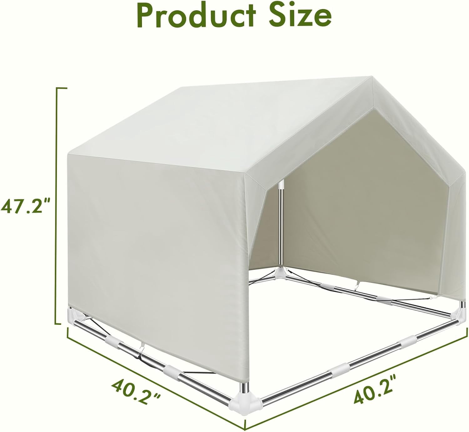 Elevated Dog House for Outdoor or Indoor - Waterproof Dog Tent Cat House, Dog Sunshade Tent, Pet House with Removable Cover, Suitable for Medium Cats Dogs