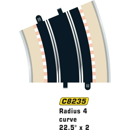 C8235 Track Radius - 22.5 Degrees Curve, 1:32 scale slot car track and accessories By