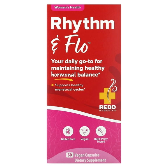 Redd Remedies Rhythm & Flo, 60 Vegan Capsules