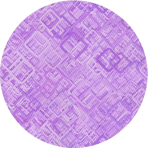 Ahgly Company Indoor Round Patterned Blossom Pink Area Rugs, 5' Round