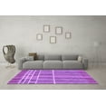 thumbnail image 3 of Ahgly Company Indoor Rectangle Abstract Purple Modern Area Rugs, 2' x 5', 3 of 4