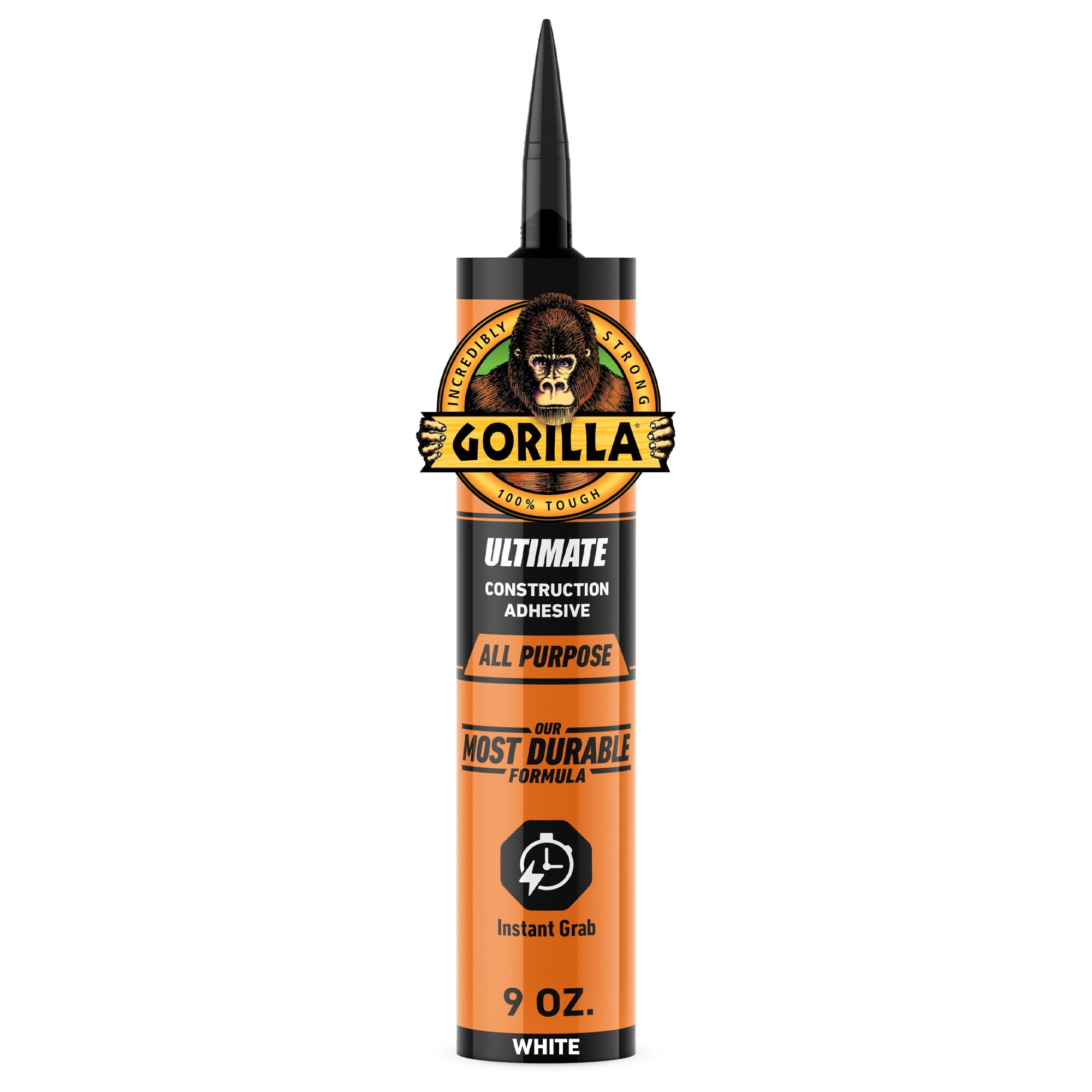 (2 pack) Gorilla Ultimate Construction Adhesive, 9 oz Cartridge. Model is 8008002.