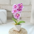 thumbnail image 6 of Cheer.US Artificial Flowers in Pot Decor Flower Arrangements Phalaenopsis Bonsai Plants Flower Bonsai Plants&nbsp;Flowers In Pot Table Centerpieces Dinning Room Table Kitchen Decoration, 6 of 7