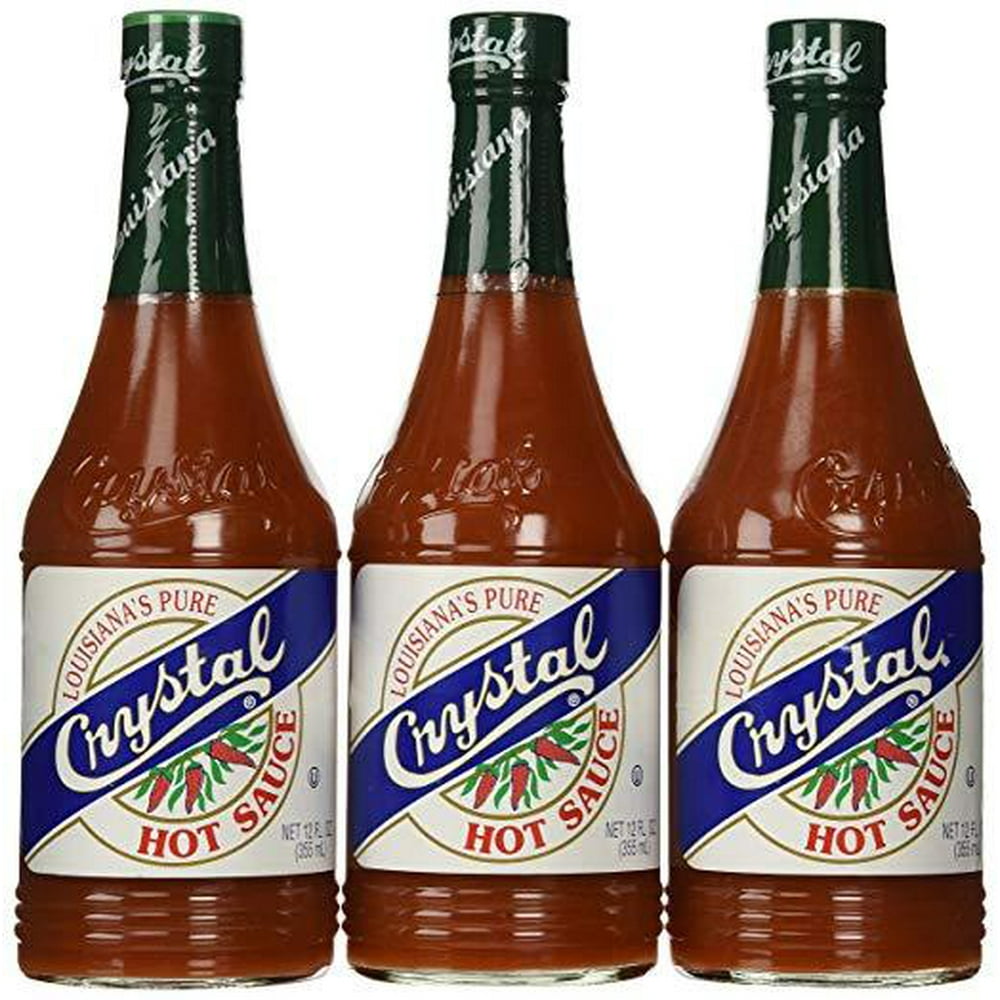 Crystal Hot Sauce Louisiana's Pure Hot Sauce 12 oz (Pack of 3