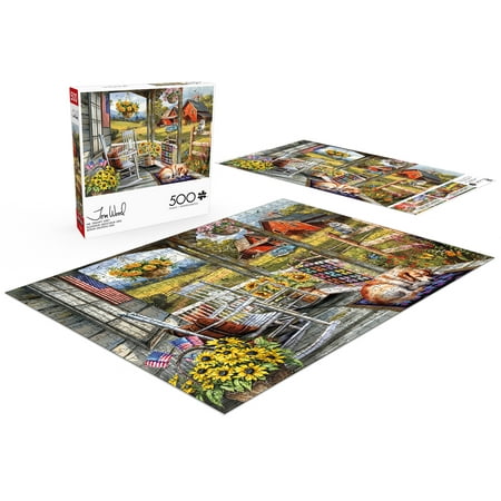 Buffalo Games Mr. Grumpy Grey 500-Piece 21.25 x 15-Inch Interlocking Jigsaw Puzzle for Adults Ages 14