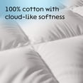 thumbnail image 2 of Niagara Cotton Mattress Pad Full 54x75 - Non Noisy Cooling Breathable Ultra Plush Absorbent Protector Extra Deep Fits 20 Inches Deep Mattress, 2 of 4