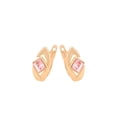 thumbnail image 1 of Elegantes Aretes Dama Rombo Brillante Swarovski Oro 18K Lam rosa Unitalla, 1 of 6