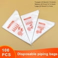thumbnail image 4 of Bearachild 100 piezas bolsa de pastelería de un solo decoración de pasteles HDPE cocina Chocolate galleta suministros dispensador de galletas Herramientas y accesorios para hornear 23x35CM Bearachild HA074748-03, 4 of 6
