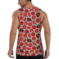 thumbnail image 3 of Easygdp Cute Tomato Men's Tank Top, Sleeveless Muscle T Shirts, Breathable, Quick-Dry, Loose for Gym, Running, Fitness - Medium, 3 of 9