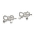 thumbnail image 2 of 925 Sterling Silver Bow Stud Earrings Arrow, 2 of 8