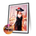 thumbnail image 2 of Kit de pintura de diamante 5D Mujer con sombrero Taladro redondo completo DIY Decoración para el hogar Regalos Likrtyny Arte deco, 2 of 9