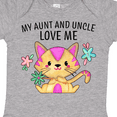 thumbnail image 4 of Inktastic My Aunt and Uncle Love Me with Cute Kitten and Flowers Boys or Girls Baby Bodysuit, 4 of 5