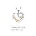thumbnail image 2 of 1pc Woman Love Heart Necklace Sister Clavicle Chain Simple Temperament Necklace, 2 of 8