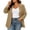 Khaki, variant on Women's Plus Size Blazer,Open Front Lapel Long Sleeve Lined Shoulder Pads Business Casual Jacket with Pocket,Blue Women's L-XXXXXL