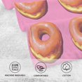 thumbnail image 5 of Yayeee 100% Cotton Hand Towels for Bathroom 16" x 28" Soft Absorbent Kitchen Towel, Pink Doughnuts, 5 of 7
