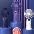 thumbnail image 4 of Ounissouiy Mini ventilador portátil, 5 configuraciones de velocidad, viento suave SP, velocidad del viento fuerte o fuente de energía móvil, Electrodomésticos D14azul oscuro 2000M, 4 of 6