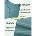 thumbnail image 3 of Ambiloof Men's Short Sleeve T-Shirt Slim Fit V Neck Shirts Stretch Tee Casual Underwear Athletic Soft Top, 3 of 5