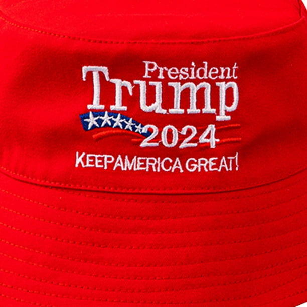 Trump Keep America Great Beach Sun Hat 2024 Sombrero de cubo transpirable para hombres y mujeres