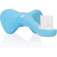 thumbnail image 3 of Cepillo de dientes de entrenamiento para bebés y niños pequeños, suave para los primeros dientes del bebé, elefante azul, sin BPA, 0-3 años, 3 of 4