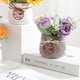thumbnail image 5 of Kit de flores artificiales con maceta, combinación de rosas de seda falsas y vegetación, decoración en maceta de plantas pequeñas, 5 of 5