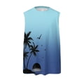 thumbnail image 5 of UAYOTSE Mens Tank Top Summer Tropical Vacation Thin Strap Back Tank Top Round Neck Tank Top Comfortable Cool Casual Gym Athletic Sleeveless Tank Top,Sizes 3XL, 5 of 6