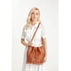 thumbnail image 2 of Bolso tipo bandolera de piel Gladdon con flecos, marrón, para mujer, 2 of 6