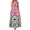thumbnail image 1 of FcBaudy Robe Sans Manches Col Rond, Robes d'Été pour Femmes, Robes Mode Féminine Été Confortable Robe Sans Manches Col Rond Robe Femme, 1 of 8