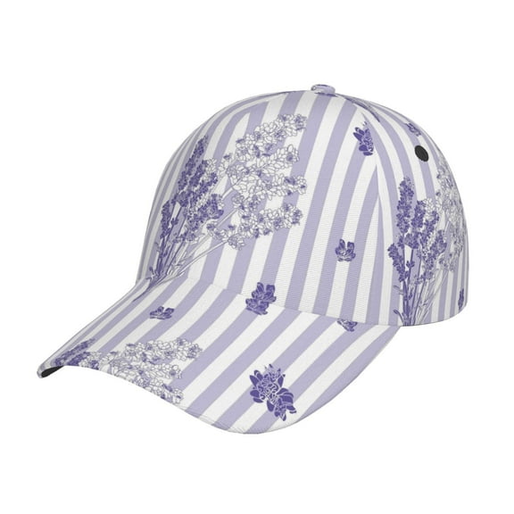 Disketp Bouquet And Lavender Flowers Print Baseball Caps For Outdoor Sports Fashion Casual Outdoor Caps Men Women