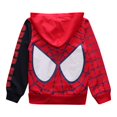 thumbnail image 4 of Abrigo con capucha con estampado de dibujos animados para niños Traje de manga larga de otoño para niños (Rojo 2-3Y) Likrtyny Para estrenar, 4 of 9