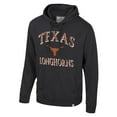 thumbnail image 2 of Men's Colosseum Black Texas Longhorns Big & Tall Cap E-Tan Pullover Hoodie, 2 of 3