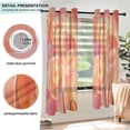thumbnail image 3 of Yayeee Window Curtains Set of 2 for Living Room Light Filtering 63"x52", Pink Flowers, 3 of 7
