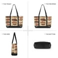 thumbnail image 6 of FORMRS Canvas Laptop Tote Bag for Women with 15.6" Computer Compartments Shoulder Handbag, Brown Cakes, 6 of 7